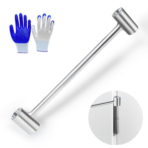 RETSAMV Door Hinge Adjustment Tool, 45# Steel Double-Ended Hinge Bender,