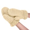 Extremely warm 100% natural merino sheep wool mittens for men