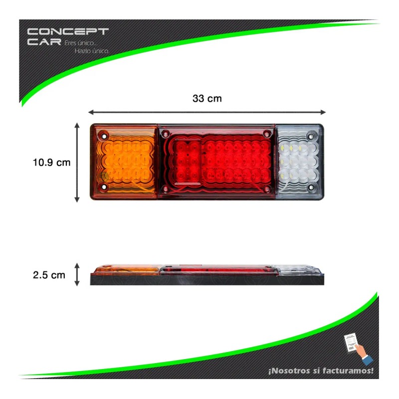 Par Plafones Calavera 54 Led Slim Estaquitas Np300 12-24v F1