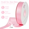 MAYREEL 1 Inch Pink Double Faced Satin Ribbon for Gift