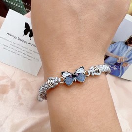 Always Believe in Yourself Butterfly Bracelet--Adjustable String Butterfly Bracelets,Adjustable Hand Woven Bracelets, adjustable, no gemstone