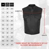 Men's SOA Motorcycle Genuine Cowhide Leather Club Style Vest with