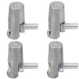 U1 Battery Flag Terminal to Top Post Adapter, Side Post to Top Post Battery Adapter, 4 PCS Universal Positive & Negative Car Battery Post Adapter for Cars, Trucks, SUVs, Boats, lawnmovers