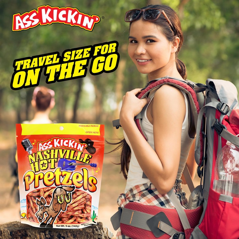 Ass Kickin' Pretzels - 7 Unique Pretzel Twist Flavors, 5oz