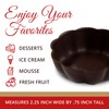 Lang's Chocolates – Dark Chocolate Dessert Shell Bowls – 12