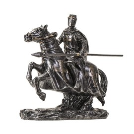 Pacific Giftware Medieval Knight on Horse with Lance and Armor Figurine Perfect Decor Piece for Collectors, Gifts, and Tabletop or Office Desk Display for Home or Office Decor 6 Inches