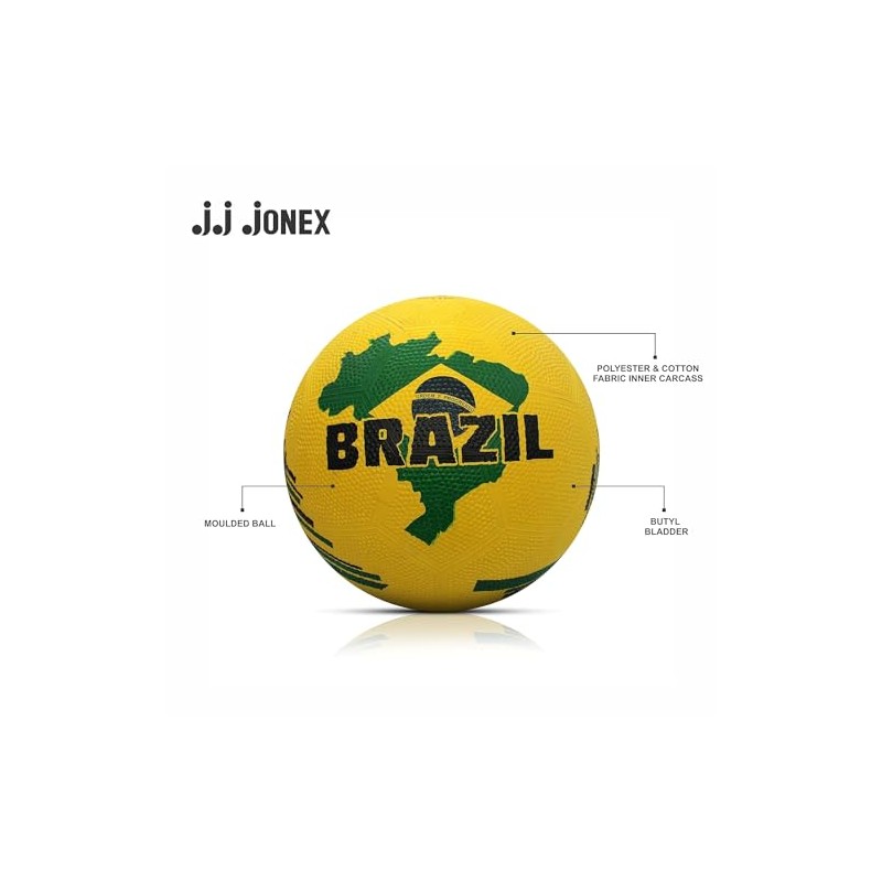 JONEX Unisex Adult Brazil Moulded Football, 0