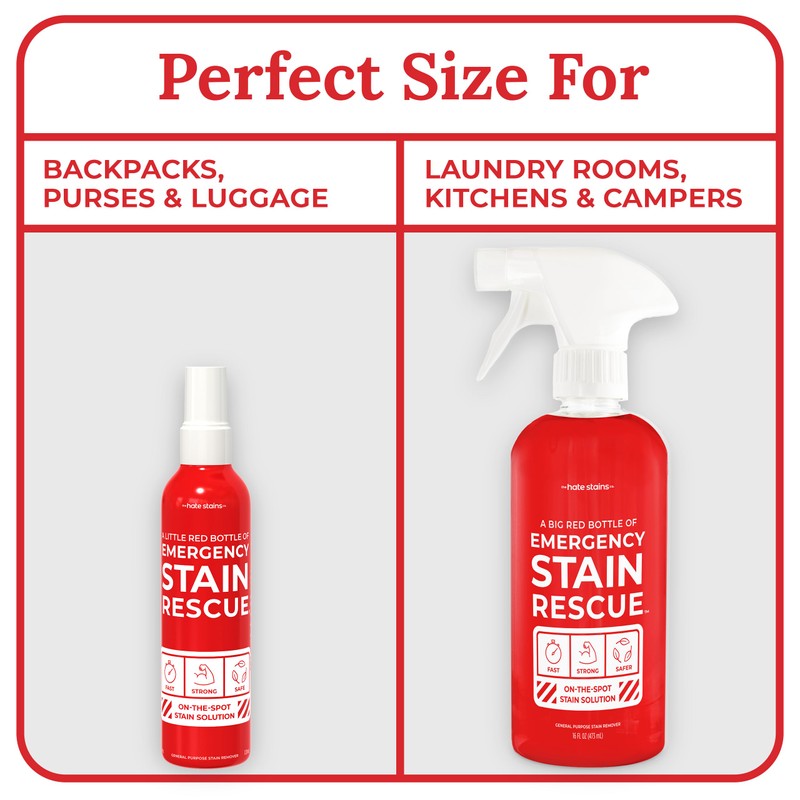 Emergency Stain Rescue Stain Remover Spray - Fast-Acting Spray for