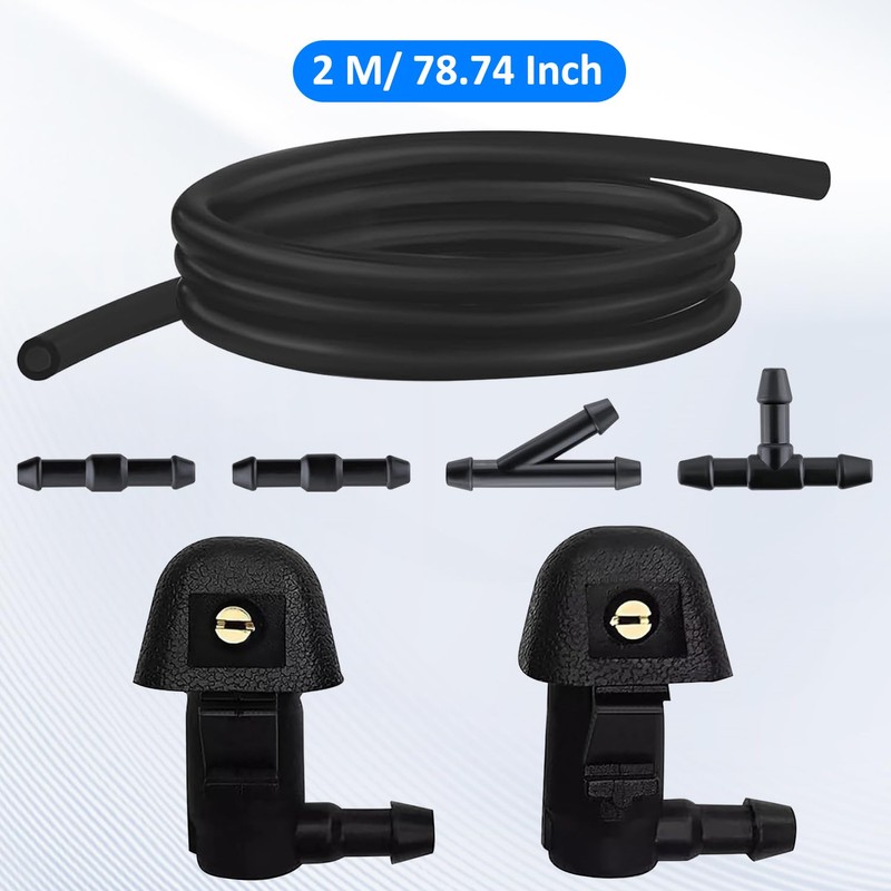 76810-TK8-A01 Front Windshield Spray Nozzles Wiper Washer Nozzles Kit Jet