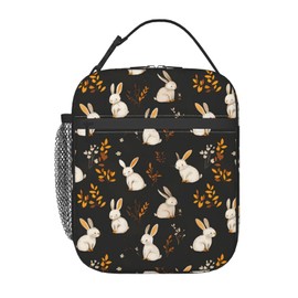 Bunny Lunch Box for Women Kids Girls Men Insulated Lunch Bag Lunchbox Adults Lunch Tote Bags Reusable Cooler for Work Office School Picnic Travel