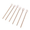 6PCS Electroculture Stakes Stable Support Garden Antenna Copper Coil for