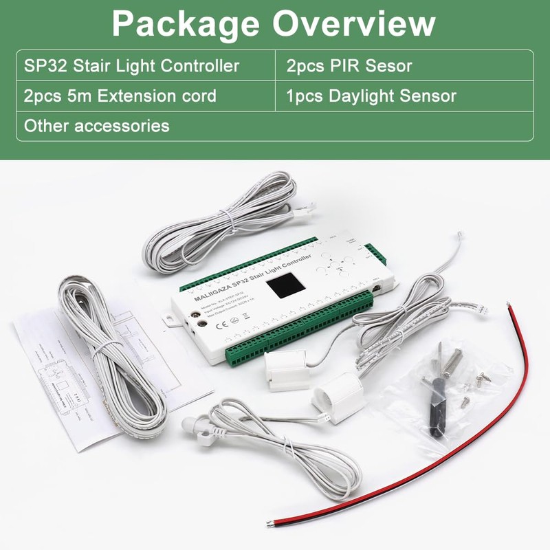 Motion Sensor LED Stair Controller, 32 Channel PIR Motion Sensor