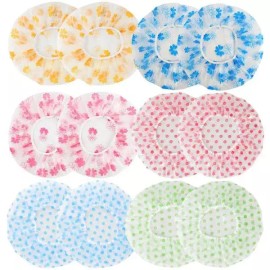 Blue Flower 샤워캡 방수 목욕용 가정용 긴머리 드라이 헤어캡 재사용 가능 주방 기름기 방지 위생 모자 [pink Flower] Waterproof Shower Cap for Home Use Long Hair Drying Reusable Kitchen Oil-Proof Hygiene Cap [Pink Flower]