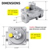 BurnTouch Gas Regulator 7010-5010 1/2 PSIG 1/2" NPT Natural Gas