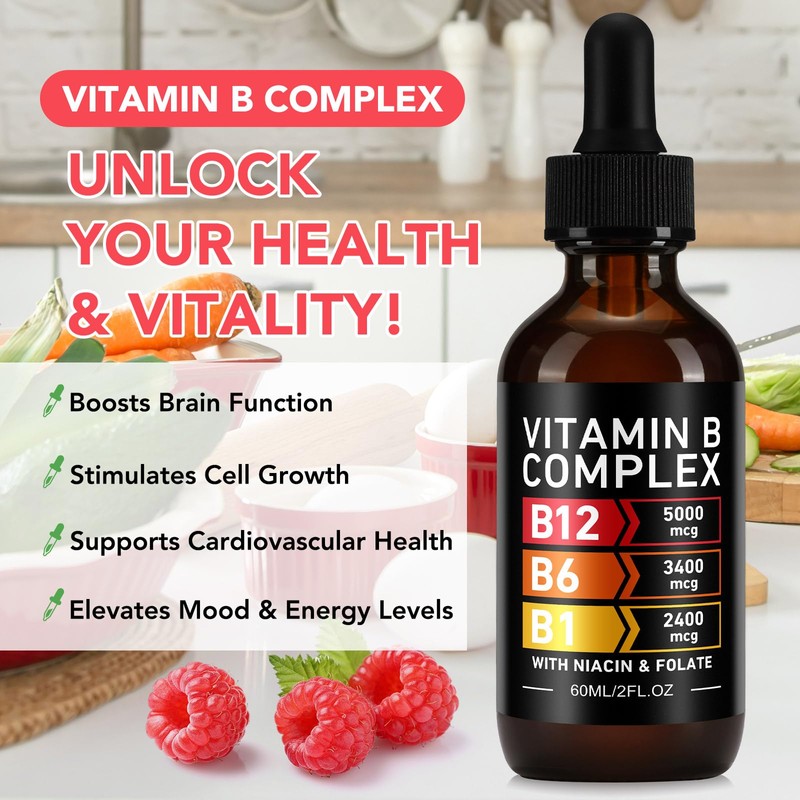 Vitamin B Complex, B Complex Vitamins for Women, Vitamin B
