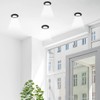 Luminea Spot Light Sockets: Set of 3 Aluminium Recessed Spotlight