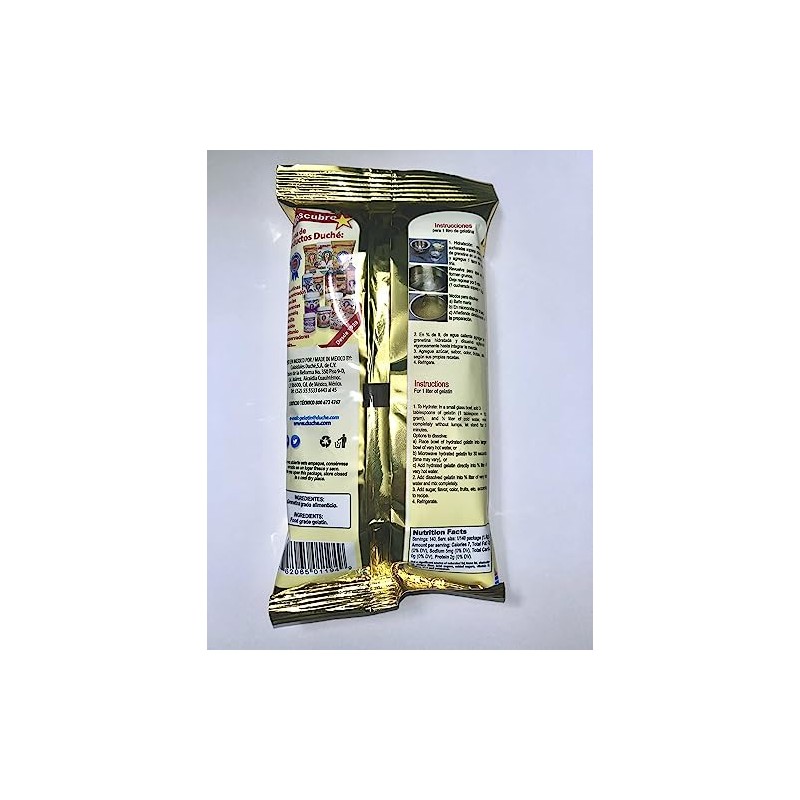 Duche Grenetina Sin Sabor, Unflavored Powder Gelatin 250g