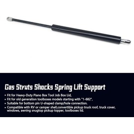 Shocks Lift Support Fit for Jobox Piano Box Old Generation Toolboxes, 17 Inch Heavy Duty Gas Struts Replace 10159-05 640900 1015905, with Eyelet End