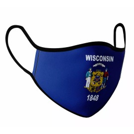 ScudoPro Wisconsin Face Dust Shield Cover with fluid moisture resistant fabric. Reusable
