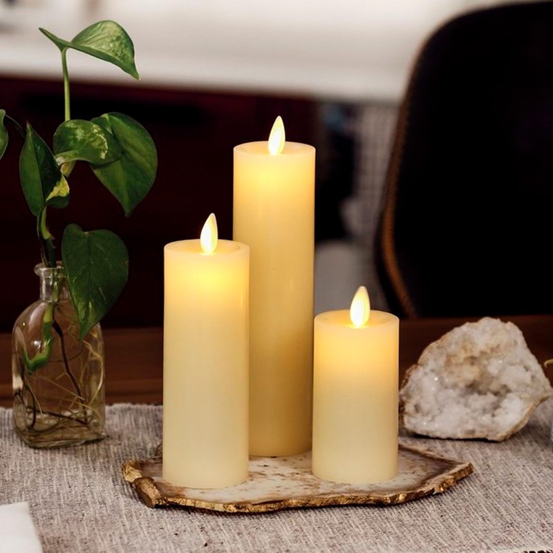 Luminara Classic Slim Flameless LED Candle, Ivory 2" x 4.5,