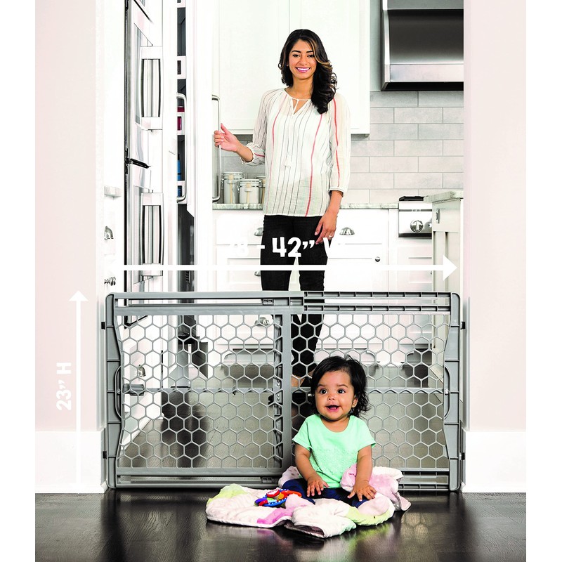 Regalo Easy Fit Plastic Adjustable Extra Wide Baby Gate, 1