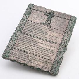 Veronese Design 9 1/2 Inch The Emerald Tablet of Hermes Cold Cast Resin Bronze Finish Home Decor Sculpture