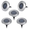 5Pcs Solar Power Underground Light Landscape Lamp 16 LED RainProof