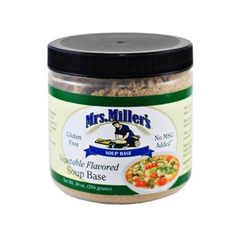 Mrs. Miller's Vegetable Flavored Soup Base, Gluten-Free, No MSG, 10 oz. (Pack of 2)