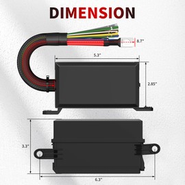RVBOATPAT 12V Fuse Relay Box 6 Way Relay Fuse Box Pre-Wired Waterproof Relays Box with 6 Relays and 12 ATC/ATO Fuses Relay Panel for Automotive Car Marine Boat