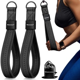 Tricep - Asas de fijación de cable para gimnasio, asas de ejercicio de 13 pulgadas, cuerda de tríceps, accesorios extraíbles LAT para pilates, yoga, entrenador de fuerza, terapia física, estiramiento,