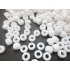 500 Pcs Big Acrylic Beads White 9 mm Huey, Dewey,