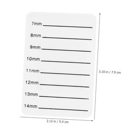 Mikinona Professional Lash Holder Board Acrylic Eyelash Tray (7-14mm) White 1pc