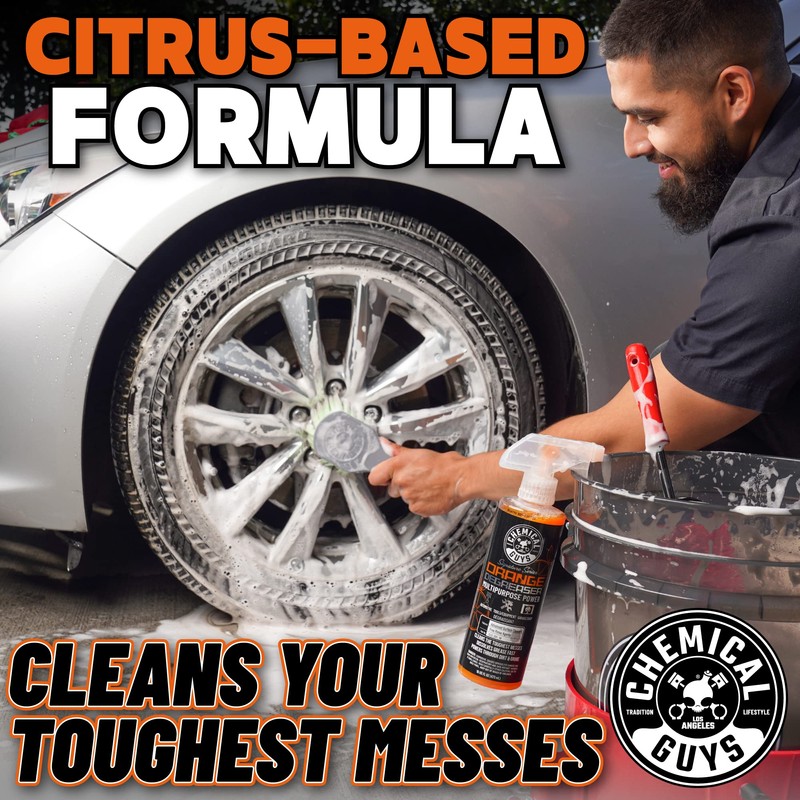 Chemical Guys Signature Series Orange Degreaser, Heavy-duty All-purpose Cleaner For