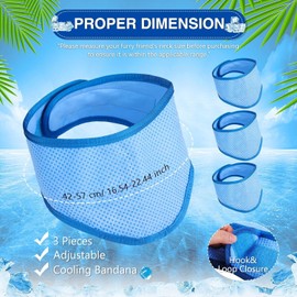 YEDUDA 2 Pack Dog Cooling Bandana - Instant Chill Out Cooling Dog Bandanas, Adjustable Cooling Kerchief for Small Medium Large Dogs for Hot Summer, Ice Scarf Avoid Sunstroke (2 Pack, Medium)