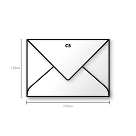 Clairefontaine 29002 °C 16.2 x 22.9 cm Pack of 20 Pollen Envelopes 135 g Kraft Paper Brown