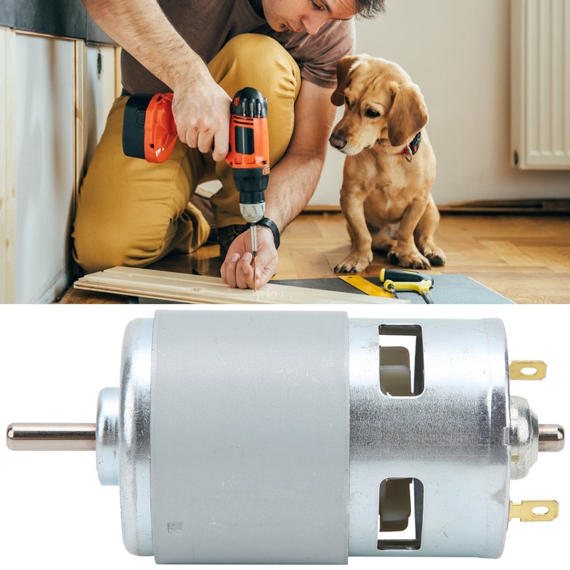 12V - 24V DC Electric Drill Motor 775 Single Ball