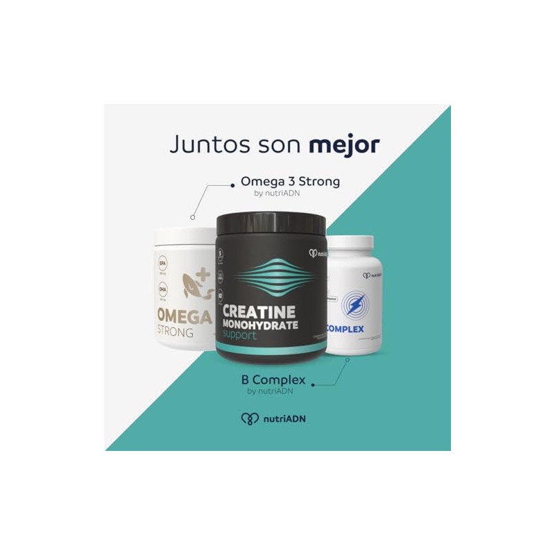 nutriADN Creatina Monohidratada 100% Pura en Polvo 300 g |