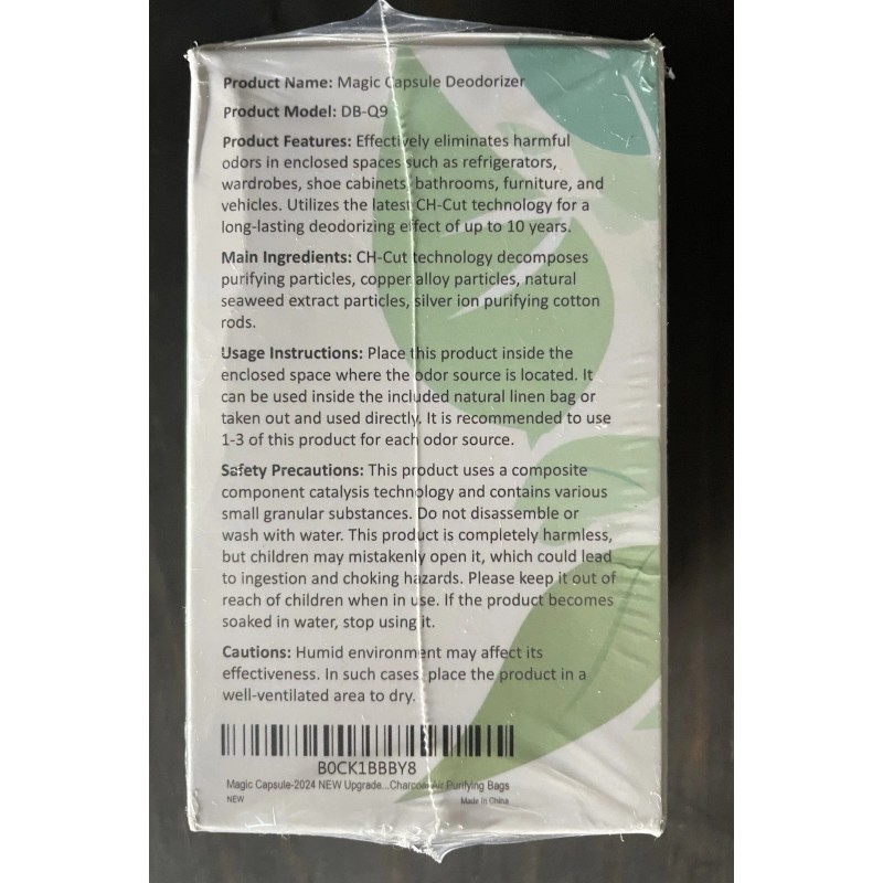 Dilexbee NEW Refrigerator Deodorizer Odor Eliminator Magic Capsule Stainless Steel