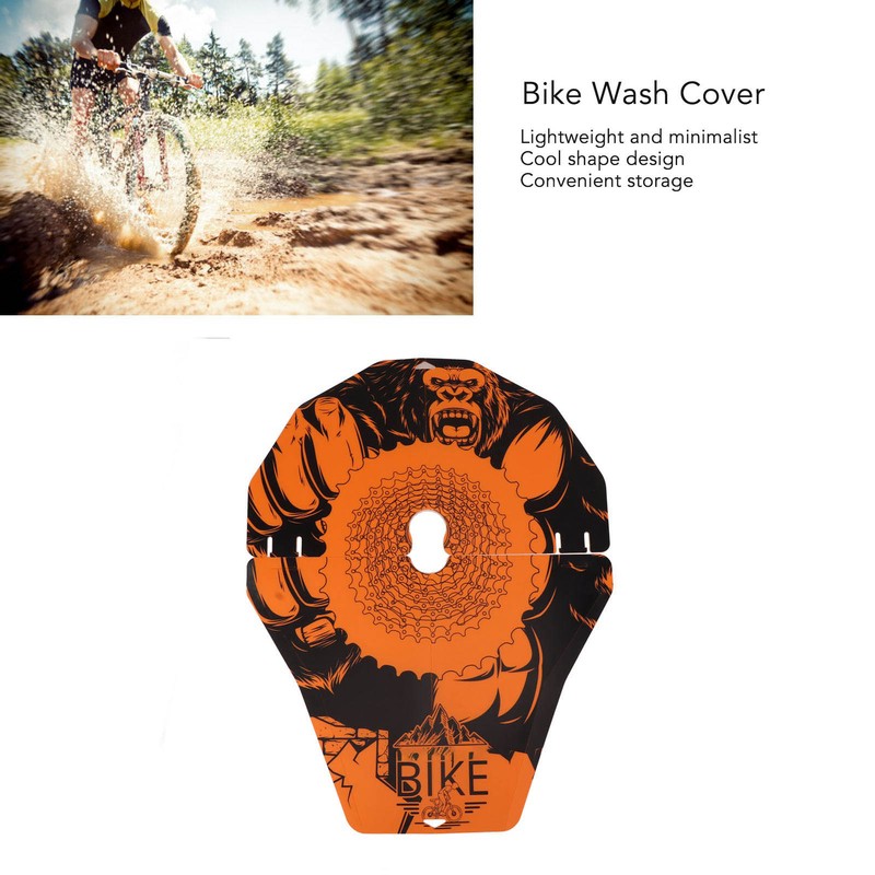 2Pcs Bicycle Wash Cover PP Oil Stain Prevention Wear Resistance