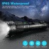 Garberiel Super Bright 900000Lumens XHP160 LED Flashlight Rechargeable Powerful Zoom