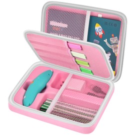 Case for 3Doodler Start+ Essentials (2023/2024) for 3D Pen Set for Kids, Art Activity Set Storage for Educational STEM Toy, Hold Plastic Filaments Strands, for DoodlePad and Cable - Box Only (Pink)