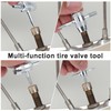 BOXOB 12pcs 4-Way Tyre Valve Stem Core Tool, 4 in