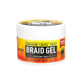 Allday Locks Braid Gel | Extreme Hold, Smooths & Tames Frizz | No Flaking or Drying | High Shine, Long Lasting for Braids, Locks, Twists, Cornrows | 5 Oz Hairobics Unlimited LLC - Scent: Lavender, Tea Tree, Size: 10 Fl Oz (Pack Of 1)