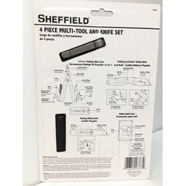 Sheffield Brand New Sheffield 4 Piece Multi Tool and Knife Set Blades Included In Package