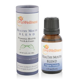 OraWellness Healthy Mouth Blend Organic Toothpaste & Mouthwash Alternative Tooth Oil, Natural Mouth Rinse for Healthy Teeth & Gums for Women, Men and Kids, Pack of 1