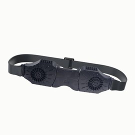 onovatpol Portable Waist Fan Rechargeable, Belt Clip On Cooling Device 8000 mAh Body Wearable Personal Under Shirt Fan that Blow Cold Air for Travel/Outdoor/Farm/Camping/Hiking/Fishing (black)