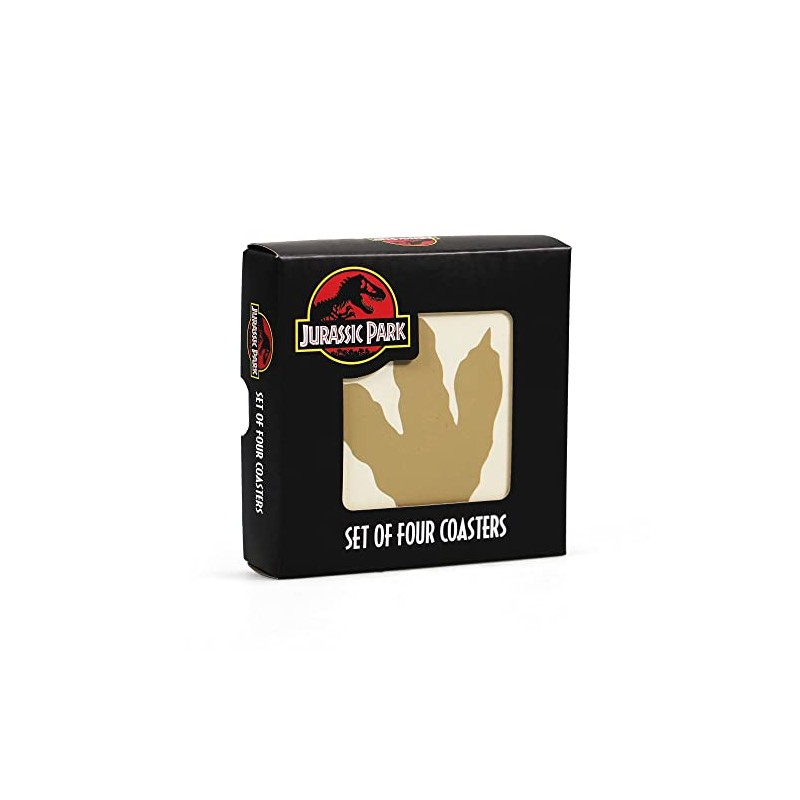 Half Moon Bay Jurassic Park Coasters, Set of 4