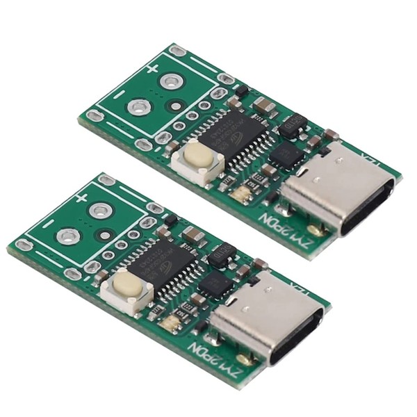 Aswalling 2 Pcs ZY12PDN USB-C PD2.0/3.0 to DC Converter Power