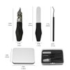 Kowiofame Eagle Beak Nail Clippers 3-Piece Set Black Angled Oblique