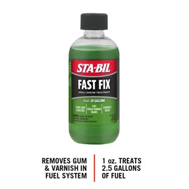 STA-BIL (22304-12PK Fast Fix Small Engine Treatment - Cleans Carbs and Injectors - Fixes Rough Running Engines - Treats 20 Gallons, 8 fl. oz. 12 Pack
